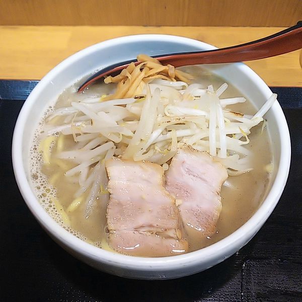 「味噌ラーメン＋野菜中盛＋チンピラ玉子」@味噌麺処 花道庵の写真