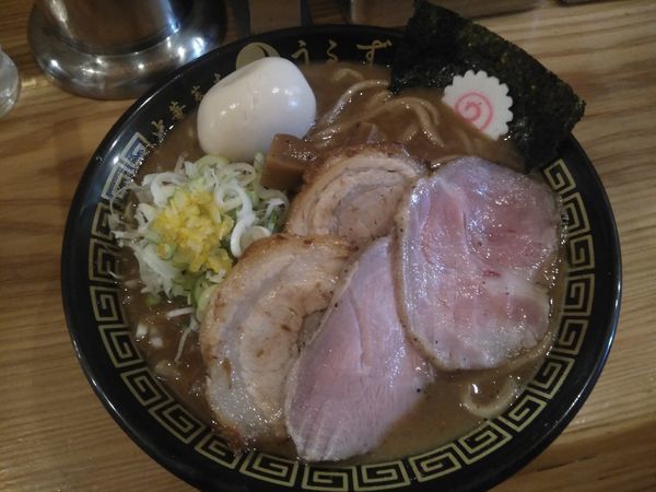 「特製中華そば（並）＋ローストチャーシューご飯」@中華蕎麦うゑずの写真