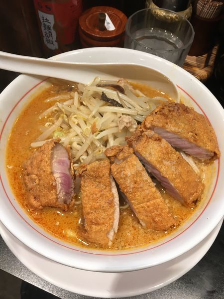 「豚カツラーメン」@味噌ラーメン専門店 味噌太善の写真