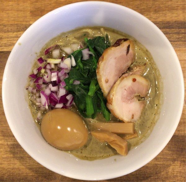 「濃厚煮干しそば＋煮玉子＋替玉」@煮干し中華そば 一剣の写真