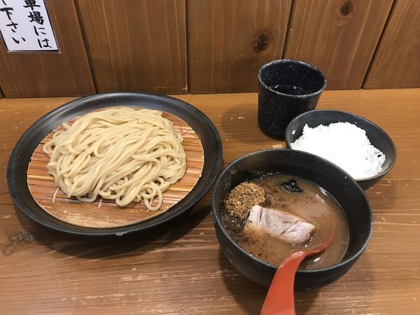 「つけ麺並 ごはん」@是・空 福井本店の写真