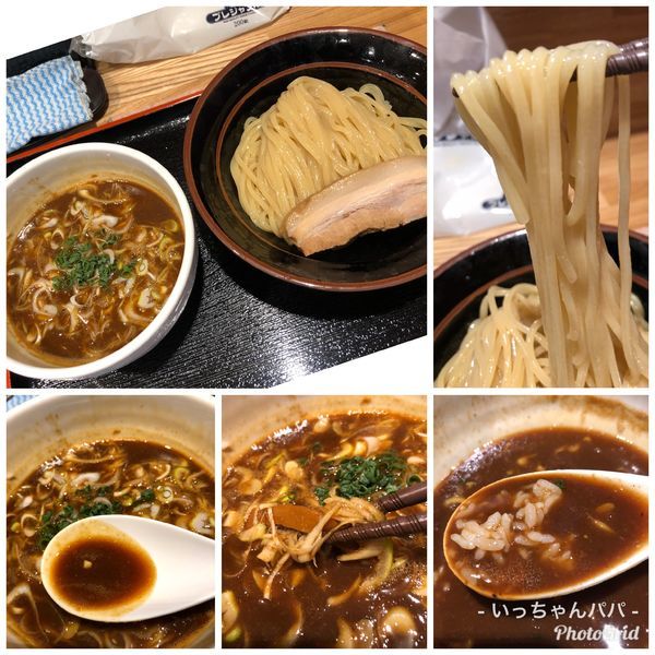 「つけめん並 800円 ＋120円カレーへ  ライス120円」@麺屋 睡蓮の写真