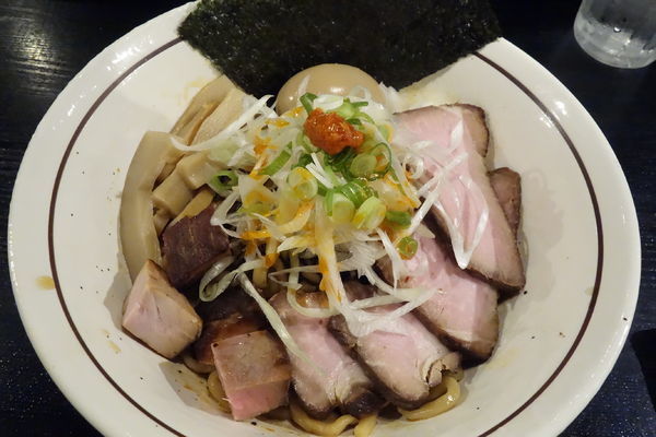 「ABURASSO+特製トッピング」@BASSO ドリルマンの写真