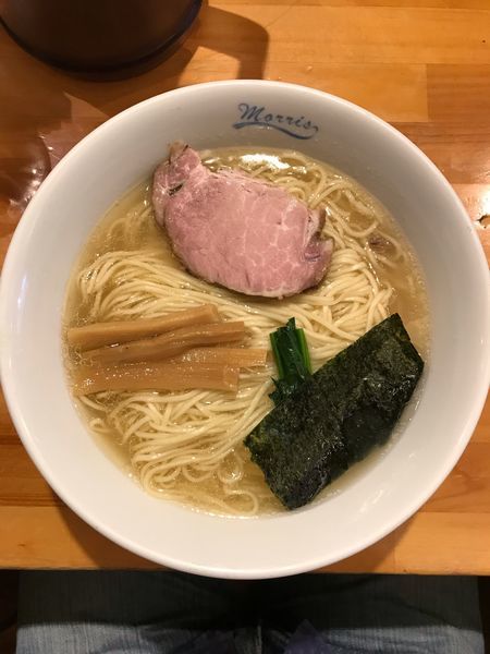 「塩中華そば 730円 + 大盛(一玉半) 100円」@morrisの写真