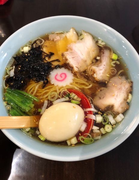 「らぁめん(味玉)」@新潟長岡らぁめん 安ざわ食堂の写真