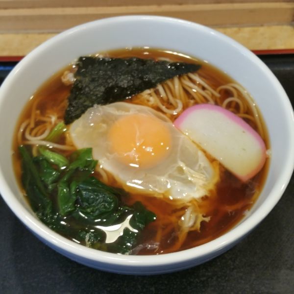 「月見そば(３５０円)」@小諸そば 水道橋駅前店の写真