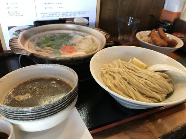 「湯豆腐つけ麺」@麺創 なな家の写真