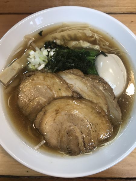 「特製中華そば極細麺」@ときわ亭の写真