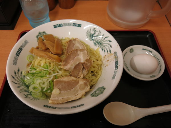 「汁なしラーメン(油そば)：570円」@日高屋 六本木店の写真