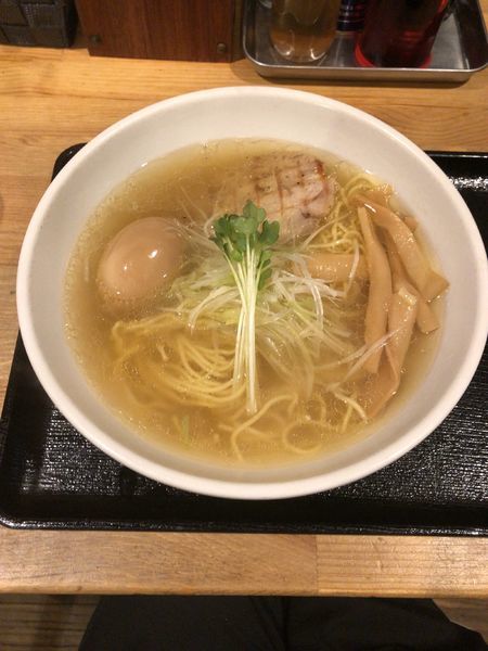 「芳醇鶏そば 味玉付き塩」@麺屋 ふぅふぅ亭の写真