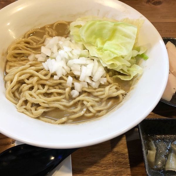 「濃厚煮干し800円 手揉み和え玉200円」@ラーメン 裏健やかの写真