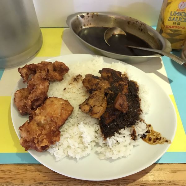 「カシミールカリー（並）＋チキン唐揚げ」@カレー屋ジョニーの写真
