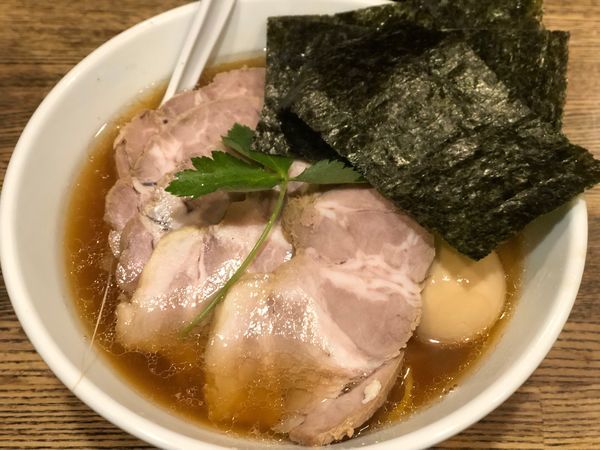 「特製平子煮干そば 950円」@新橋 纏の写真