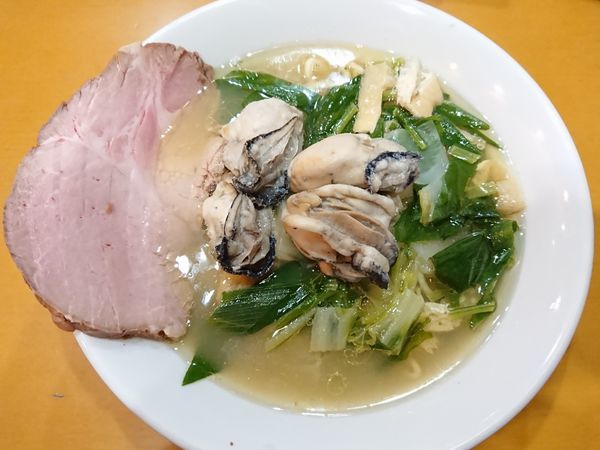 「【限定】牡蠣鍋風 塩らーめん」@麺屋 扇 SENの写真