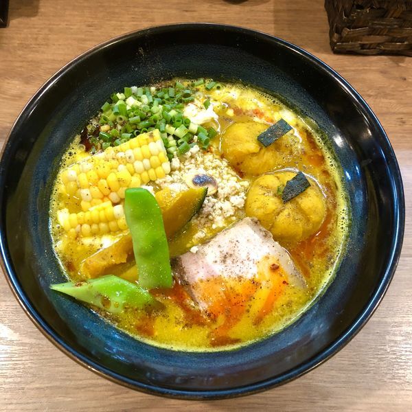 「【ゲリラ限定】カボチャ白湯SOBA ￥890」@麺家 Shumen Doushiの写真
