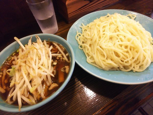 「つけそば大盛＆野菜、お酢抜き900円」@つけそば 麺吉の写真