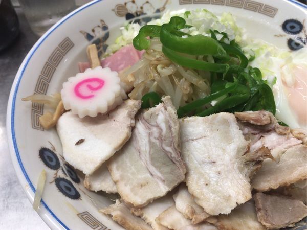 「キリンラガービール中瓶→五目チャシューメン（油そばで！）」@中華そば みたかの写真