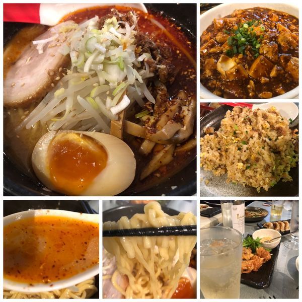 「麻辣味噌らーめん 850円＋その他」@麺屋 誉の写真