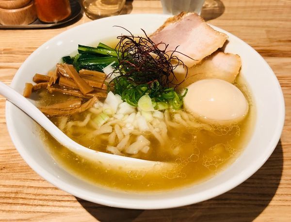 「【限定】生姜塩らーめん＋玉子（￥930）」@らーめん 改の写真