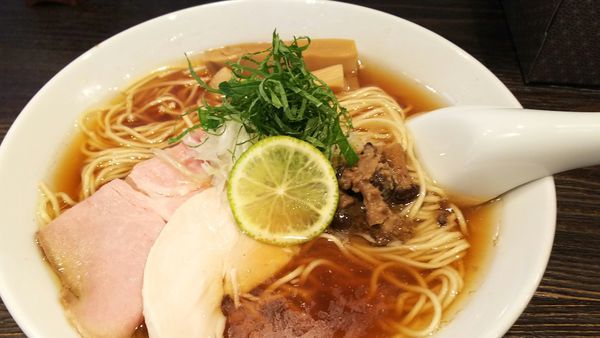 「秋刀魚そば」@中華そば 向日葵の写真