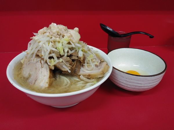 「小ラーメン豚入り」@ラーメン二郎 茨城守谷店の写真