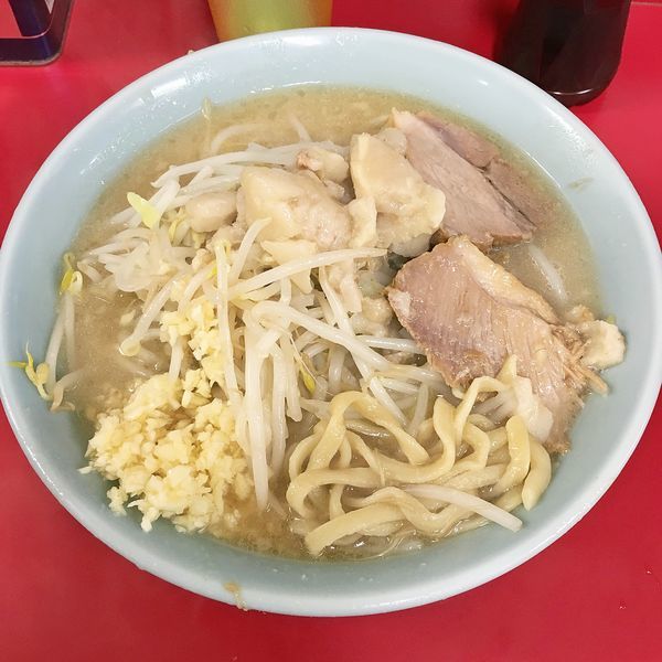 「ラーメン￥７００（ニンニク＋アブラ）」@ラーメン二郎 新宿歌舞伎町店の写真