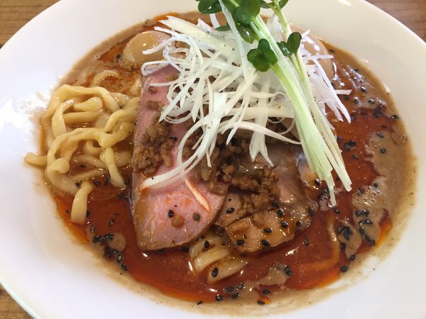 「特製坦々麺【限定】(1200円)＋濃厚杏仁豆腐」@The Noodles & Saloon Kiriyaの写真