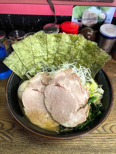 「特のせ大盛り 濃いめ固め 小ライス」@藤澤家の写真