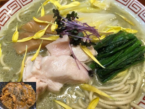 「[限定]粗漉し牡蠣搾り＋[限定]牡蠣の南瓜カレー」@鮮魚らーめん 五ノ神水産の写真