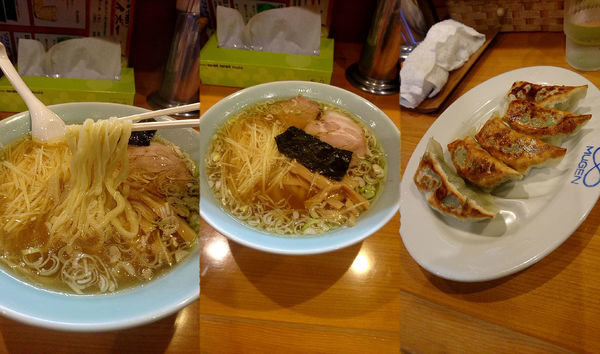 「『ショウガらーめん(醤油)+餃子(￥800+400)』」@青竹手打らーめん 夢現の写真