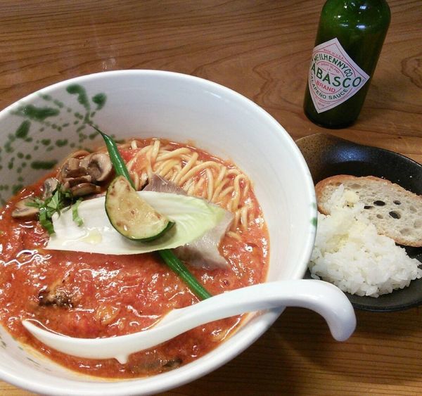 「【限定】アラビアータ風混ぜそば追い飯付き　９６０円」@ロ麺ズの写真