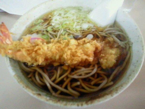「天ぷらそば 500円」@もりなが食堂の写真
