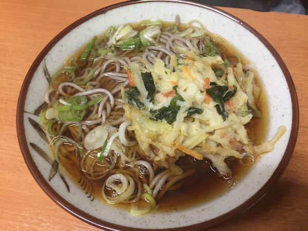 「天ぷらかき揚げそば¥360」@つくば本店 駅前店の写真