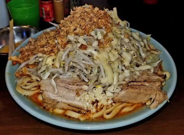 「辛いラーメン４００g　豚２枚」@龍麺 ふえ郎の写真