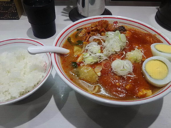 「五目蒙古タンメン大盛り＋半ライス」@蒙古タンメン 中本 川越店の写真