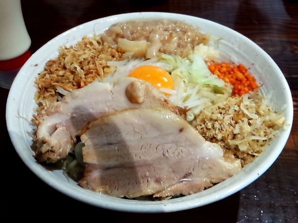 「まぜそば（小）」@ギガムジャキの写真