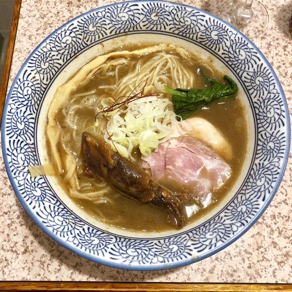 「【限定】イカ煮干しそば ￥820」@麺処 かつ善の写真