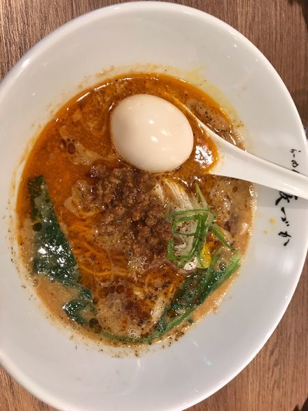 「担々麺味玉」@らーめん藪づかの写真