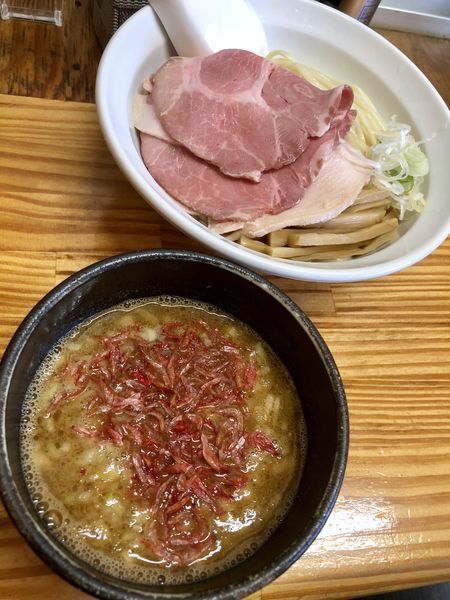 「【限定C】海老と鶏のつけ麺￥880＋大盛り￥100」@中華そば よしかわの写真
