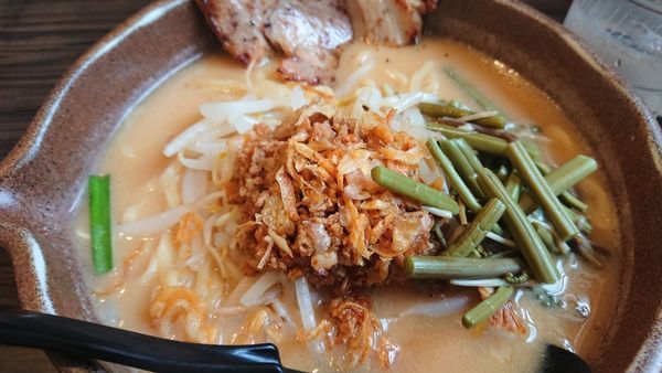 「信州味噌らーめん大盛＋焙りチャーシュー1枚」@麺場 田所商店 松戸六高台店の写真