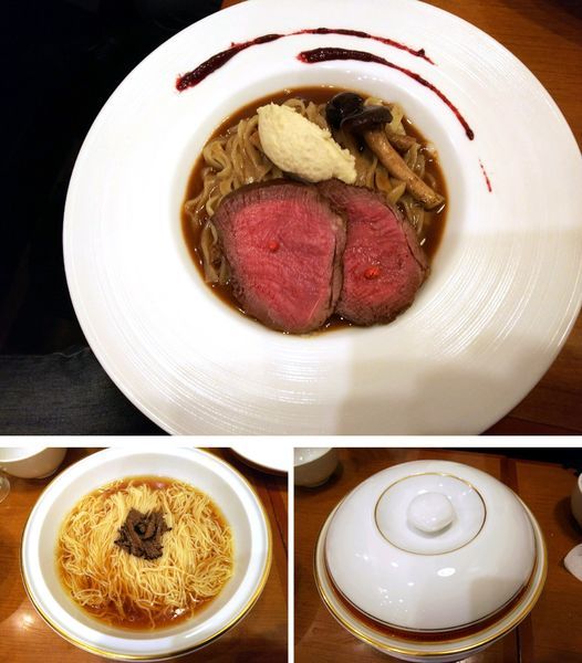 「【限定】フォン・ド・シュブルイユでグランヴヌール＋かけそば」@稲荷屋の写真