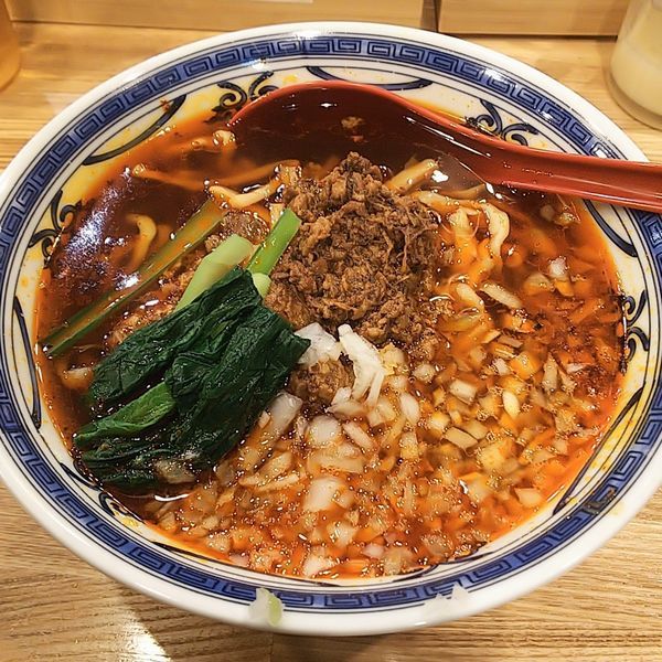 「【限定】ピリ辛辣醤麺」@くじら食堂 nonowa東小金井店の写真