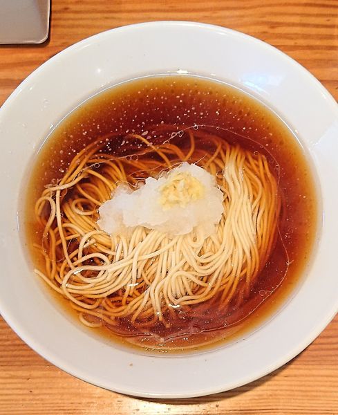 「大根おろしとおろし生姜のかけそば」@らーめん芝浜の写真