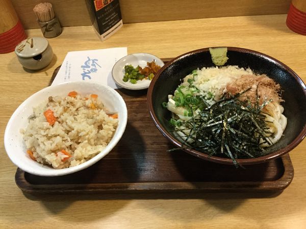 「ぶっかけうどん定食」@うどんの幸助の写真