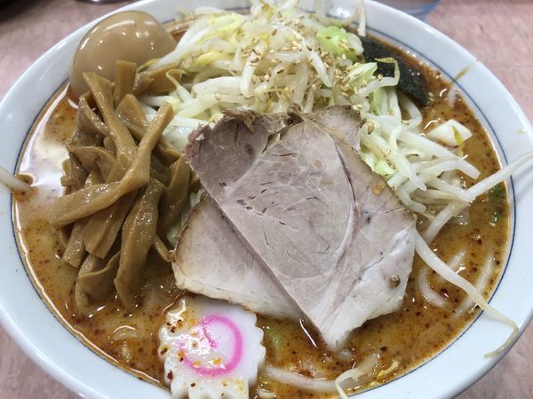 「野菜ラーメン 830円 麺カタメ 坦々に変更 50円」@所沢大勝軒の写真