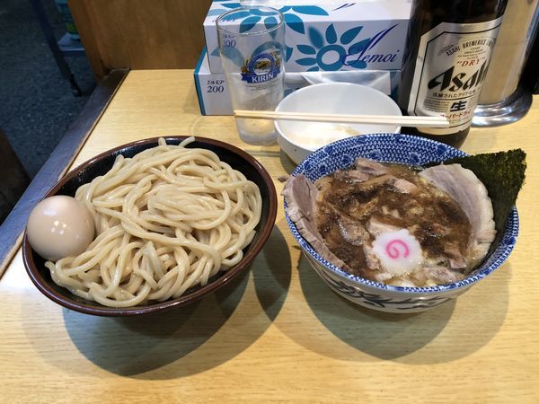 「つけチャーシュー+ビール」@くり山の写真