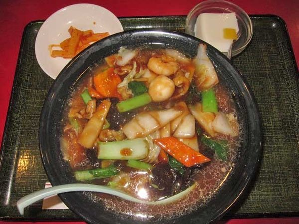 「五目湯麵（単品）　600円（ランチ）」@花彫酒家の写真