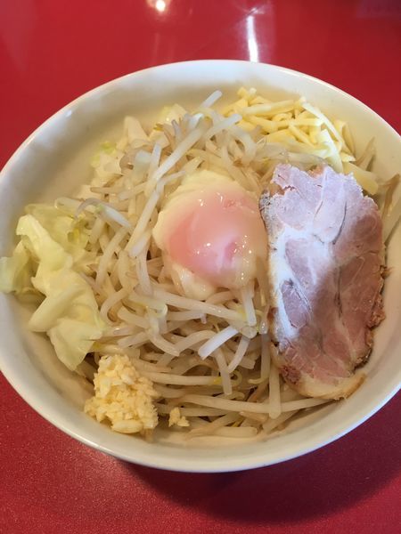 「まぜそば+麺増し（800円）」@麺屋しのはら 三日月食堂の写真