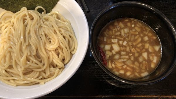 「カレーつけ麺+ビール」@大勝軒 まるいち 新宿店の写真