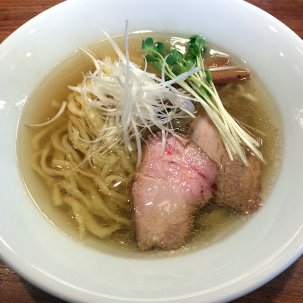 「塩そば（中太手もみ麺）720円」@麺処 いち林の写真